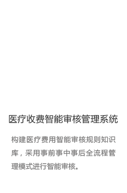 医疗收费智能审核管理系统