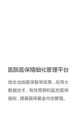 医院医保精细化管理平台